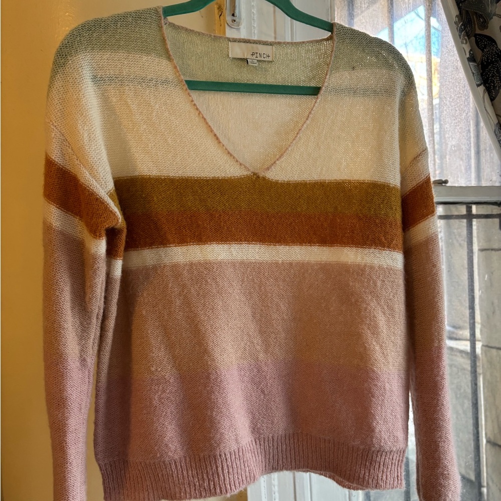 Women's Multicolor Striped Sweater